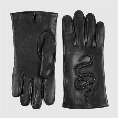 gucci leather gloves men's|tulle gloves fashion Gucci.